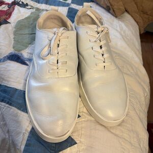 Wolf and Shepherd Mens 9/ Women’s 10.5 Shoes White Leather Calfskin Lining Lace